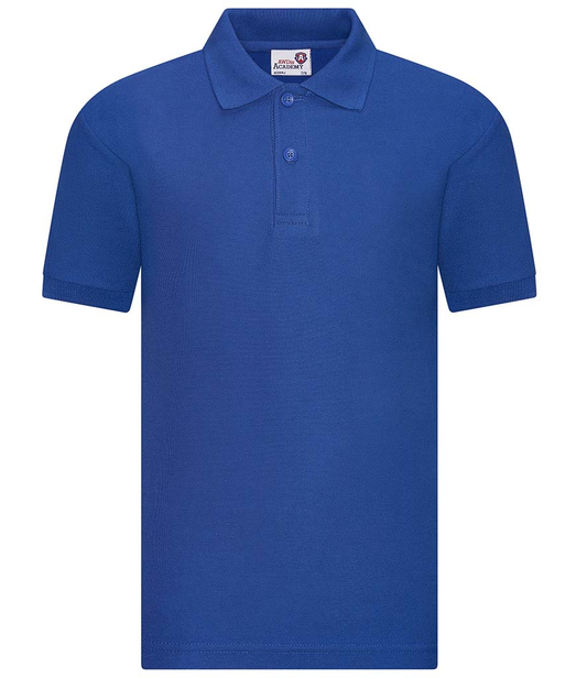 Royal Blue Polo Shirt with Manor Primary School Logo Embroidered on