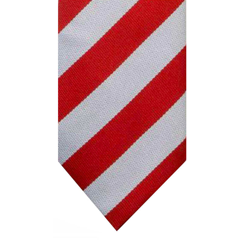 Fender Primary School Red &amp; White striped tie