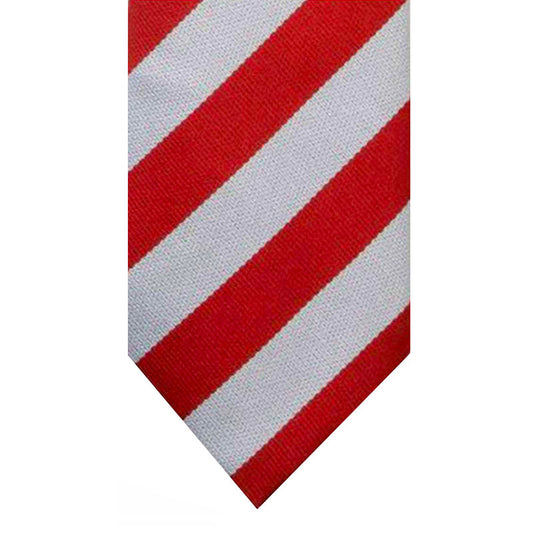Fender Primary School Red &amp; White striped tie