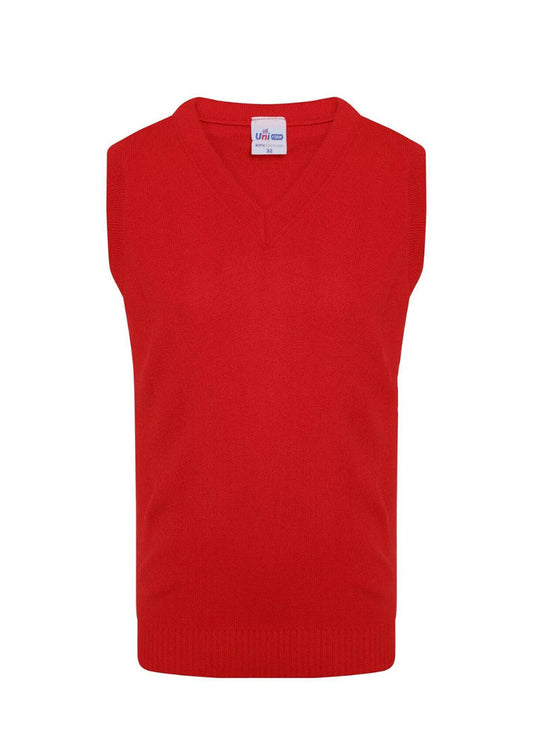 Red Tanktop with Bidston Avenue Primary School Logo Embroidered on