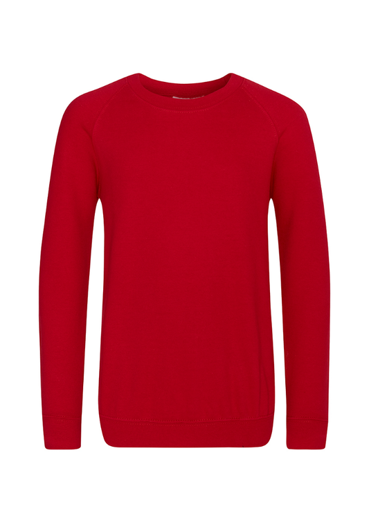 Red Jumper with Bidston Avenue Primary School Logo Embroidered on
