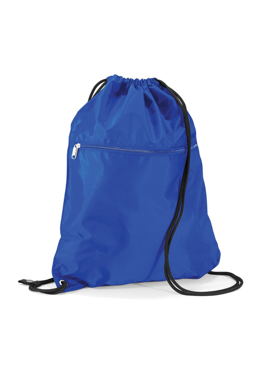 Priory  Blue Drawstring PE Bag 