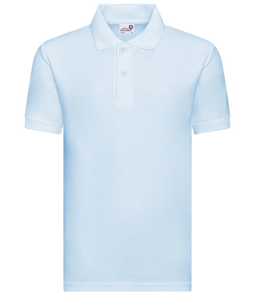 Sky Blue Polo Shirt with St Michaels and All Angels Primary School Logo Embroidered on