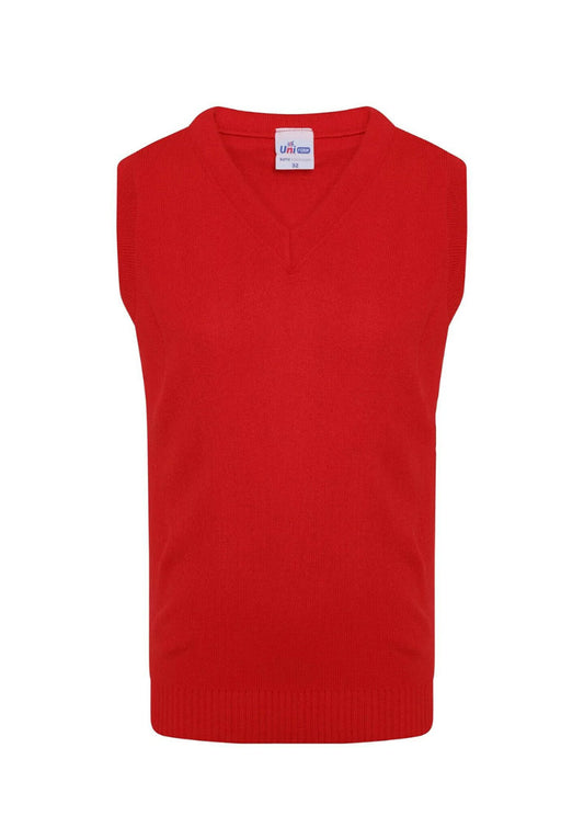 Red Tanktop with Bidston Village Primary School Logo Embroidered on