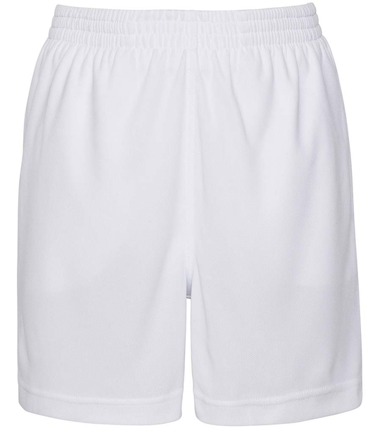 White PE Shorts with Holy Cross Catholic Primary School Logo Embroidered on