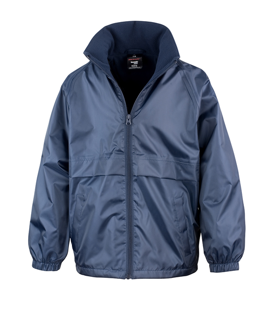 Navy Reversable Coat with Holy Cross Primary School Logo Embroidered on