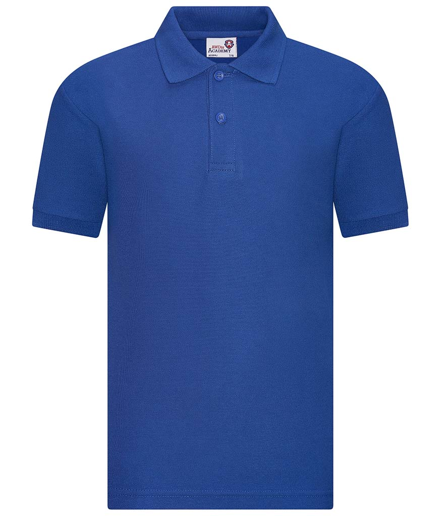 Royal Blue Polo Shirt with Manor Primary School Logo Embroidered on